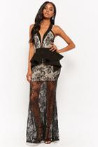 Forever21 Lace Halter Prom Dress