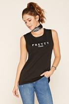 Forever21 Women's  Pretty Please Graphic Tee