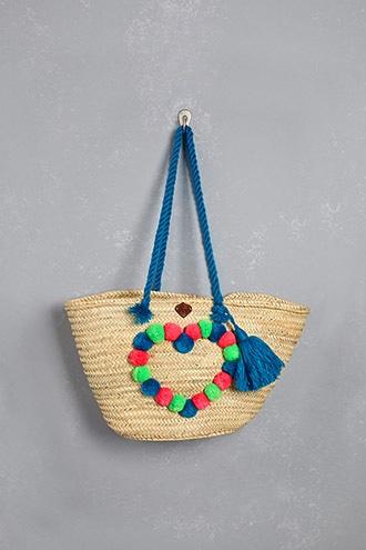 Forever21 Z & L Europe Pom Pom Tote