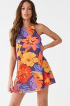 Forever21 Floral Chiffon Cami Shift Dress