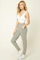 Forever21 Women's  Heather Grey French Terry Sweatpants