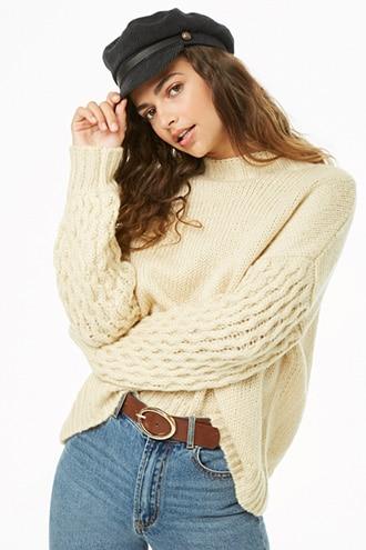 Forever21 Plush Mock Neck Sweater