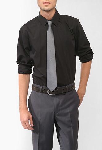 21 Men Shirt & Dotted Tie