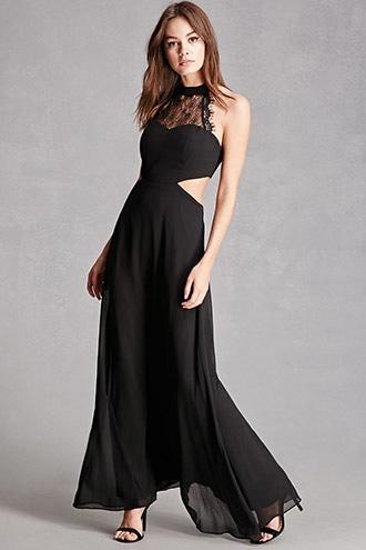 Forever21 Lilibet Eyelash & Chiffon Dress