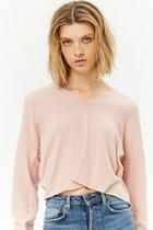 Forever21 Brushed Knit Hooded Top