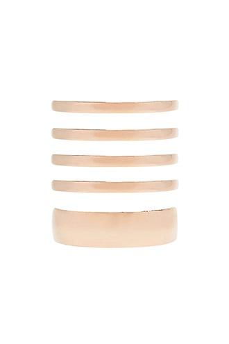 Forever21 Rose Gold Mirrored Bangle Set