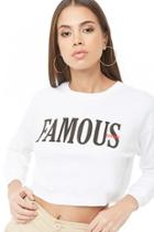 Forever21 Famous Soon Cropped Graphic Tee