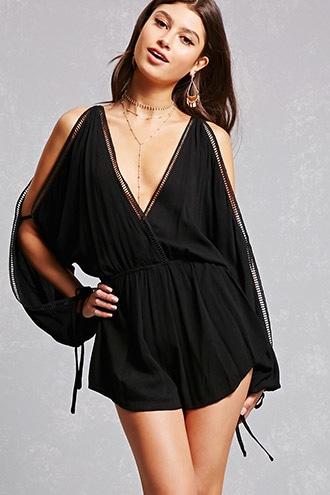 Forever21 Ladder Cutout Romper
