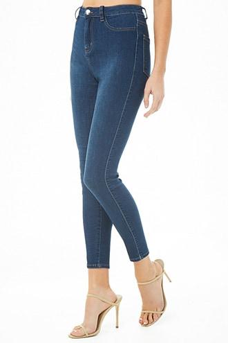 Forever21 Mock Pocket Skinny Jeans