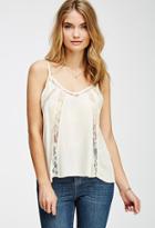 Forever21 Contemporary Lacy Cutout Woven Cami