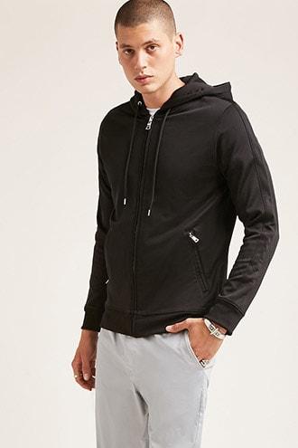 Forever21 Hooded Zip-front Track Jacket