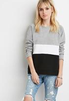 Forever21 Colorblock French Terry Pullover