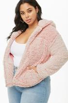 Forever21 Plus Size Faux Shearling Hooded Jacket