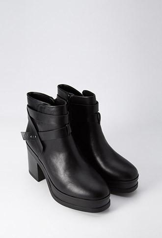 Forever21 Platform Crisscross Booties
