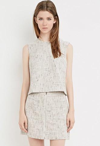 Forever21 Tweed Boxy Top