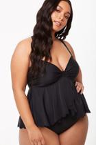 Forever21 Plus Size Flounce One-piece Swimsuit