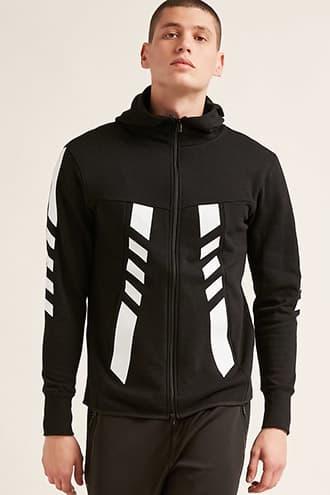 Forever21 Jordan Craig Stripe-trim Hoodie
