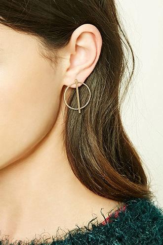 Forever21 Bar Pendant Stud Earrings