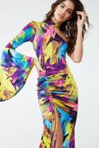 Forever21 Abstract One-shoulder Dress
