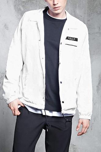 Forever21 My Name Is Graphic Windbreaker