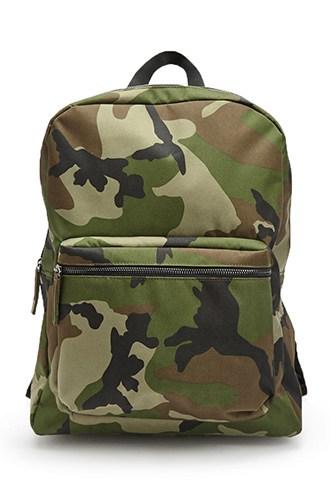 Forever21 Men Camo Print Backpack