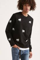 Forever21 Bulldog Graphic Sweater