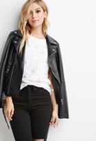 Forever21 Sequined Triangle Applique Tee