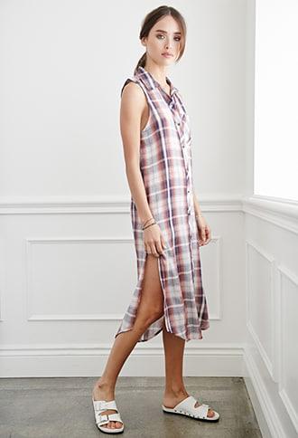 Forever21 Plaid Midi Dress