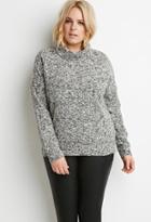 Forever21 Plus Women's  Drop-sleeved Turtleneck Sweater