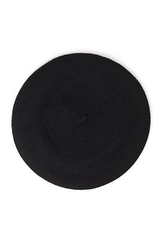 Forever21 Structured Wool-blend Beret Black One Size