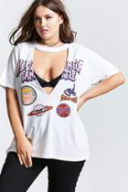 Forever21 Plus Size Graphic Cutout Tee