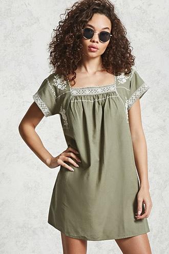 Forever21 Contemporary Peasant Dress