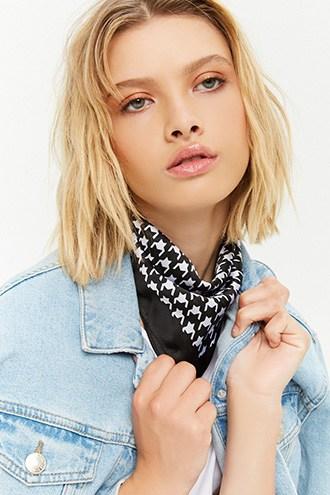 Forever21 Houndstooth Square Scarf