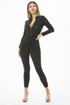 Forever21 Studded Zip-front Jumpsuit
