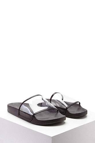 Forever21 Clear Slide Sandals