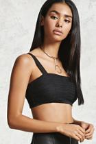 Forever21 Pleated Mesh Crop Top