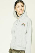 Forever21 Rainbow Patch Hoodie