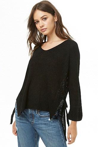 Forever21 High-low Side-tie Sweater