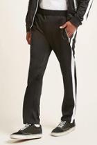 Forever21 Stripe-trim Pintucked Track Pants