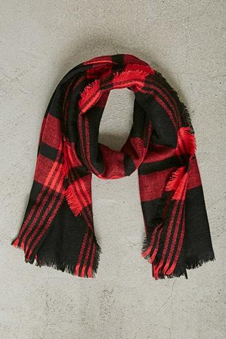 21 Men Men Woven Plaid Scarf