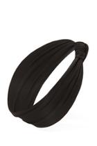 Forever21 Black Knotted Ribbed Headwrap