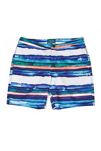 Forever21 Jachs Ny Abstract Striped Print Swim Trunks