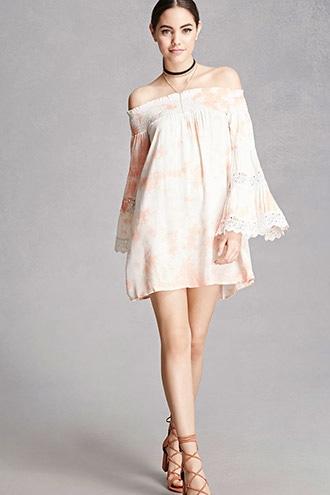 Forever21 Boho Me Tie-dye Mini Dress