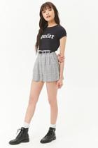 Forever21 Plaid Pleat Shorts