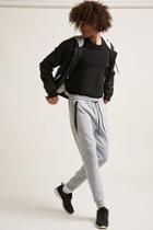 Forever21 Contrast Heathered Knit Joggers