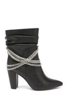 Forever21 Chain-accent Slouchy Booties