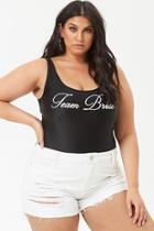 Forever21 Plus Size Team Bride One-piece Swimsuit
