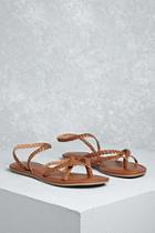 Forever21 Mia Braided Leather Sandals