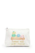 Forever21 Thank You Very Mochi Glitter Graphic Pouch