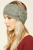 Forever21 Grey Bow Front Knit Headwrap